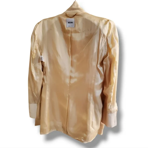 MOSCHINO Single Breast 5 Button Tailored Y2K Notch Lapel Vintage Stitch Blazer - Picture 4 of 15